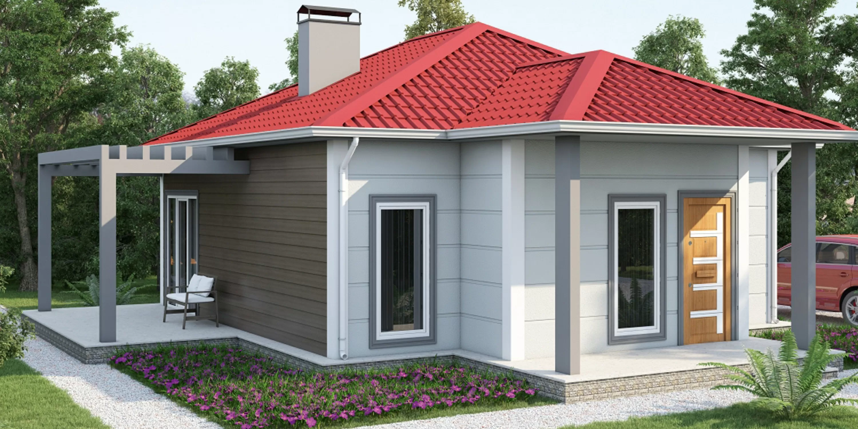 EKONOMİK PREFABRİK EVLER 82 Mt 2